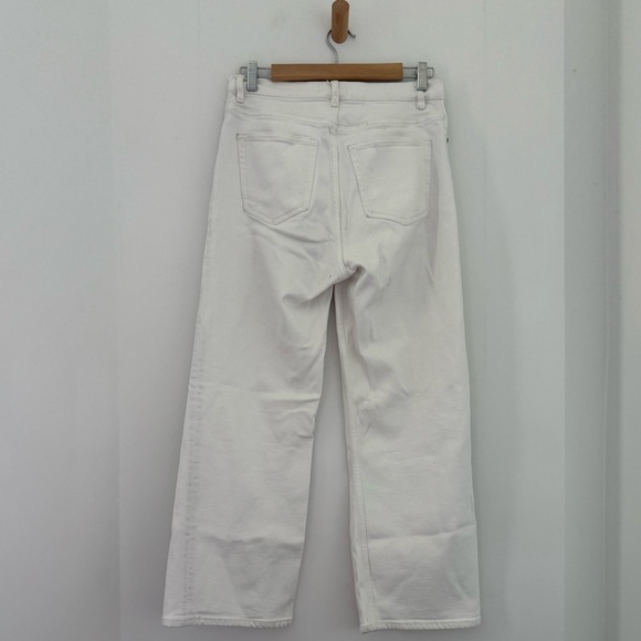 & Other Stories white high waist Treasure wide leg ankle jeans - size 30 - Picture 8 of 11
